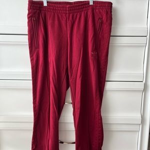 Adidas burgundy sweat pants